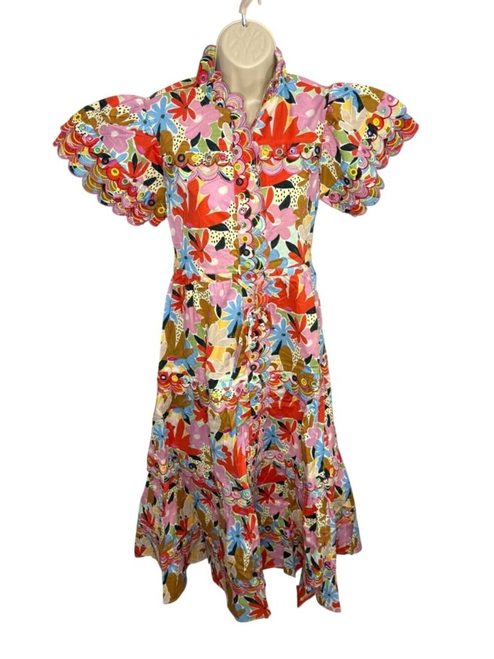 CeliaB Freya Dress Pink Floral Multicolor Midi Maxi Dress NWT - Size XS - Picture 2 of 12